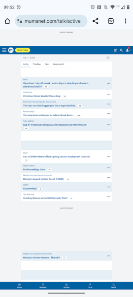 Buggered up my Mumsnet view on laptop *and* mobile