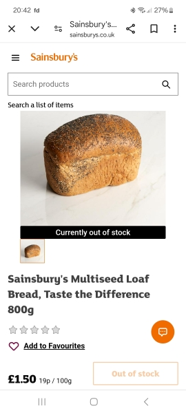 Sains multiseed bread