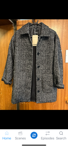 Ashley Jensen's coat in Shetland