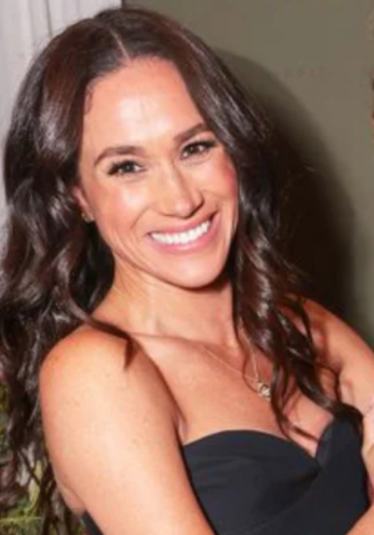 Meghan at glitzy launch party