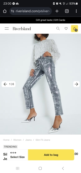 Sparkly skinnies - middle age tragic or ok for festive season?