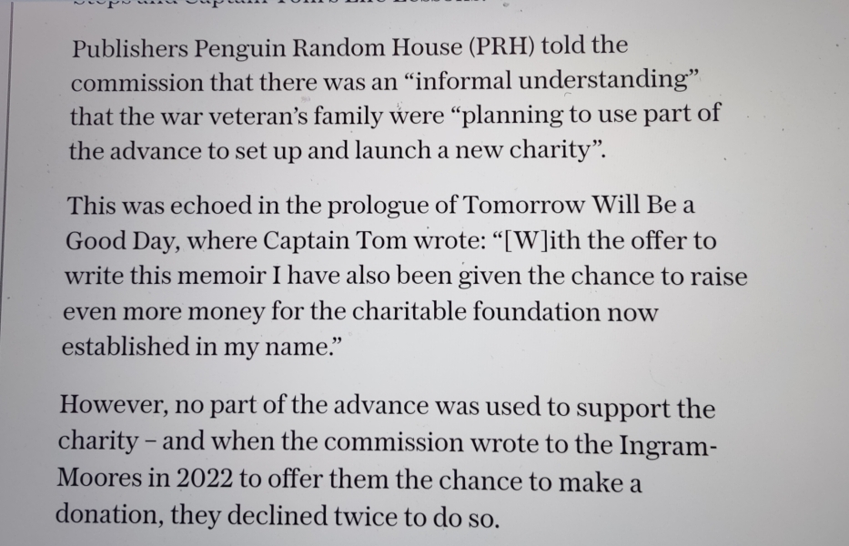 Hannah Ingram Moore. AIBU Not To Be Surprised At Charity Commission Findings?