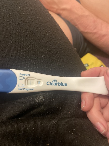 Clear blue test. Evap line or positive