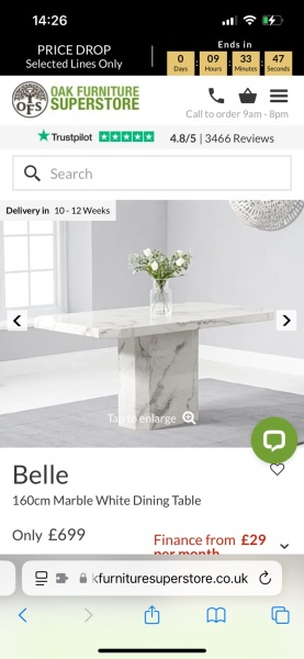 What chairs with a marble dining table?