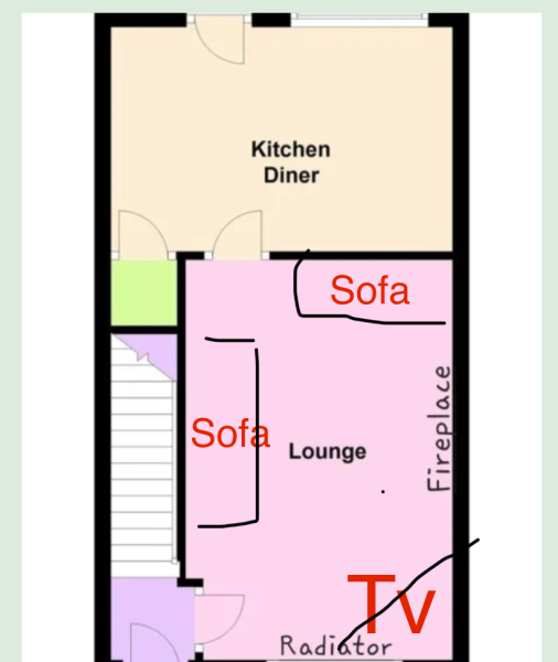 New house... how to arrange this room
