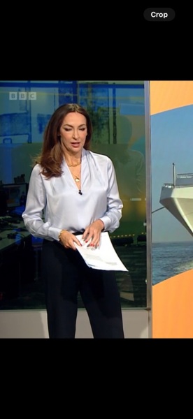 Silver blouse on BBC breakfast this morning