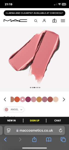 Pink lipstick for light spring