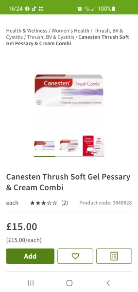 Chemist gave me the wrong canesten, who is to blame