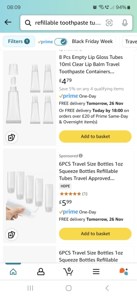 Travel sized sls free toothpaste