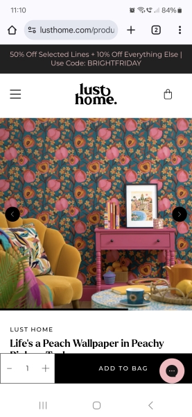 Wallpaper to go with F&B Babouche