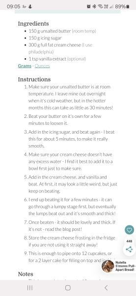 cream cheese frosting