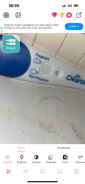 Clear blue progression?