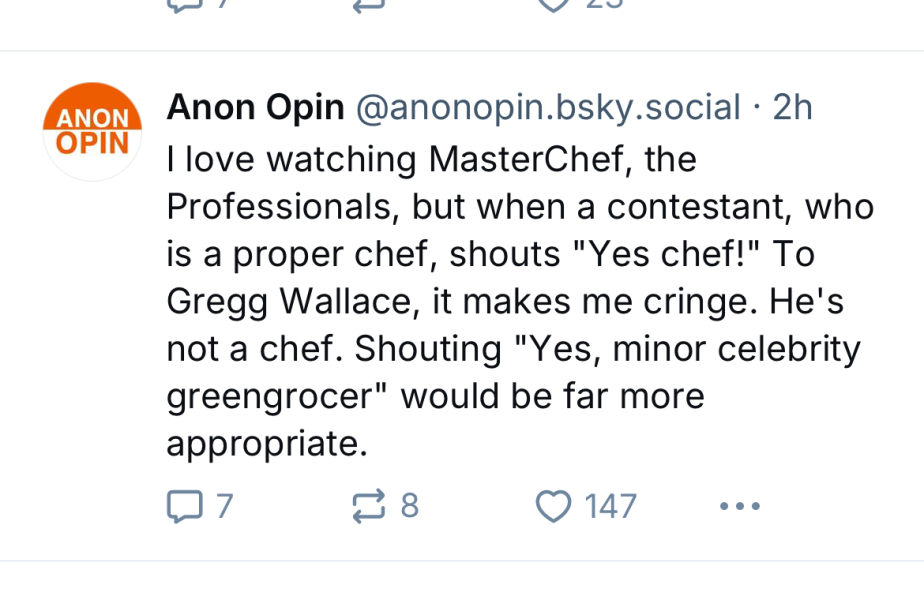 Professional MasterChef 24 Thread 3 - In which turds and cat sick have apparently been eschewed for no-good tarts and terrible puff-puffs…