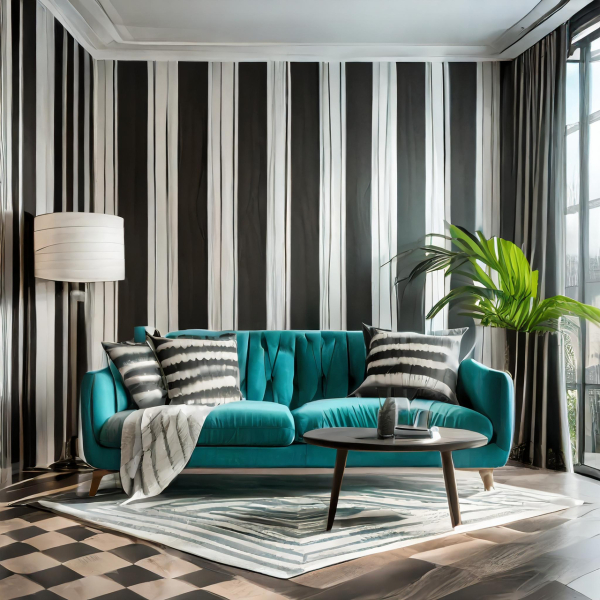 Paint colour to go with turquoise sofa