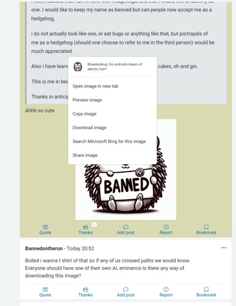 Bluestocking: Do androids dream of electric hair?