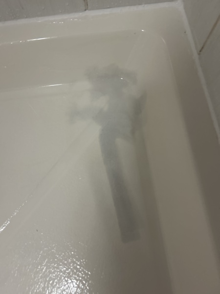How do I get this stain out of my shower tray?