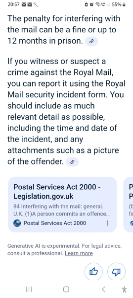 To complain about postie forging my signature for important document delivery?