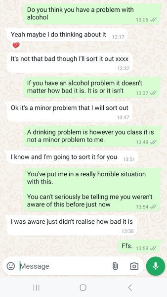 New relationship 6 months and already got a situation