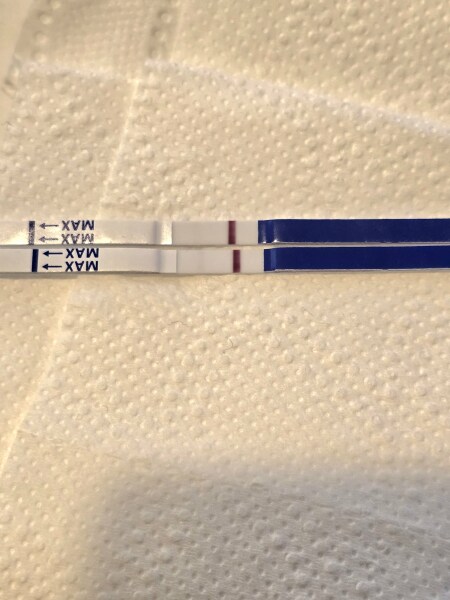 Pregnancy test - very very very faint line - help.