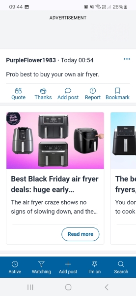 DH talking about divorce over air fryer