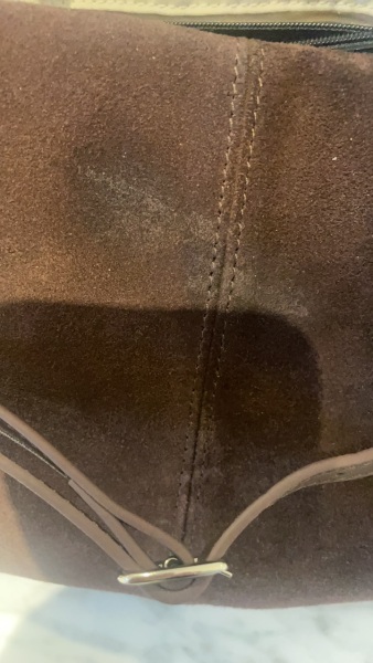 Help! Suede bag stain