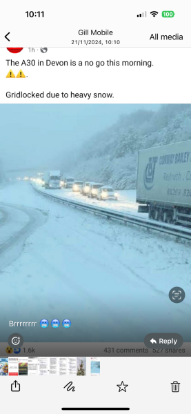 Is it snowing yet where you are?