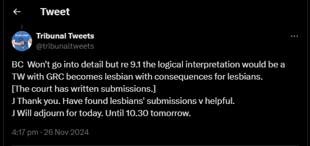 LGB Alliance is intervening along with lesbian groups to spell out why defining what is a woman is crucial for those who are same sex attracted