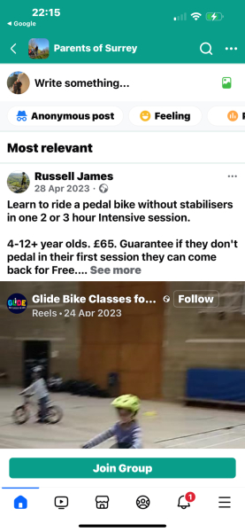 How do you teach older kids to ride bikes?