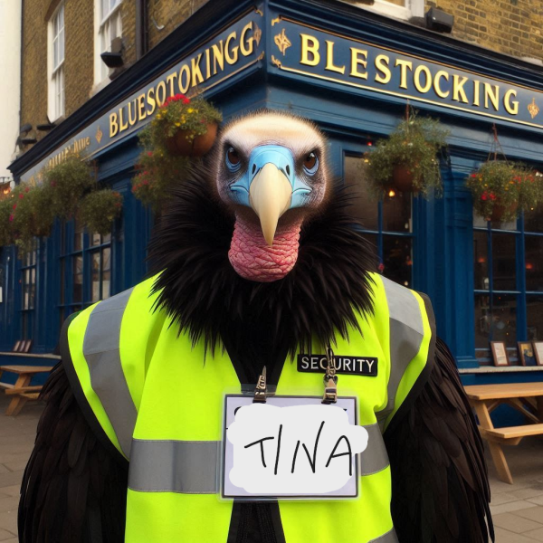 Bluestocking: the one where Boiled gets to the bar first!