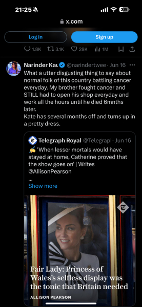 William says past year “probably hardest in my life”