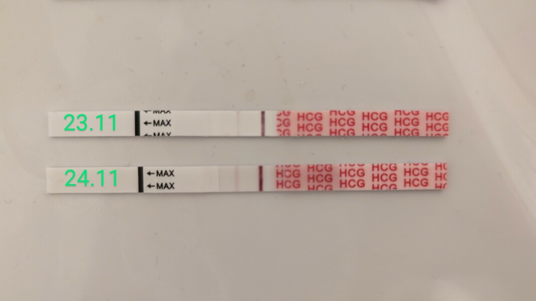Line too light for 14 dpo?
