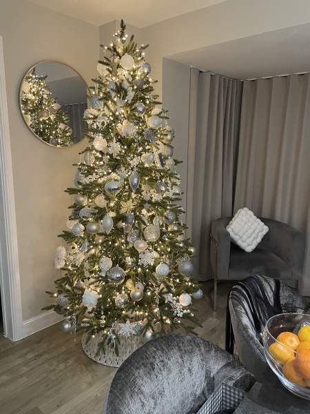 Realistic looking artificial Christmas tree