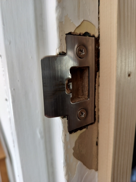 How to stop ripping clothes on sharp corners of our new door things