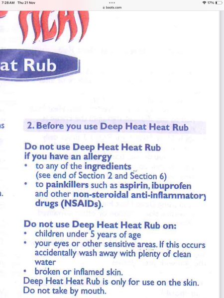 Had a nasty reaction to deep heat, not sure if I need to go to a&e or GP’s