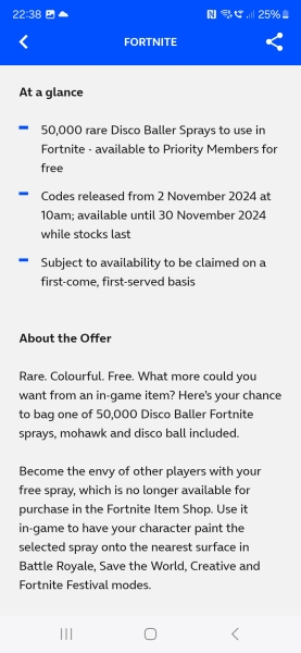 Sharing voucher codes