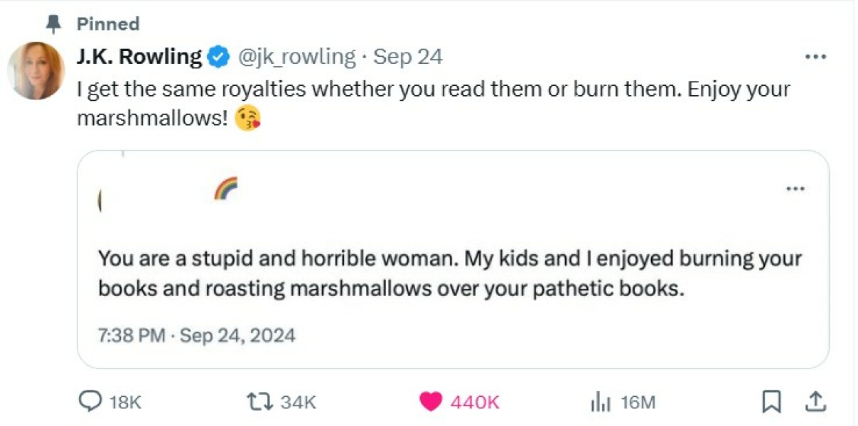 Variety on JK Rowling