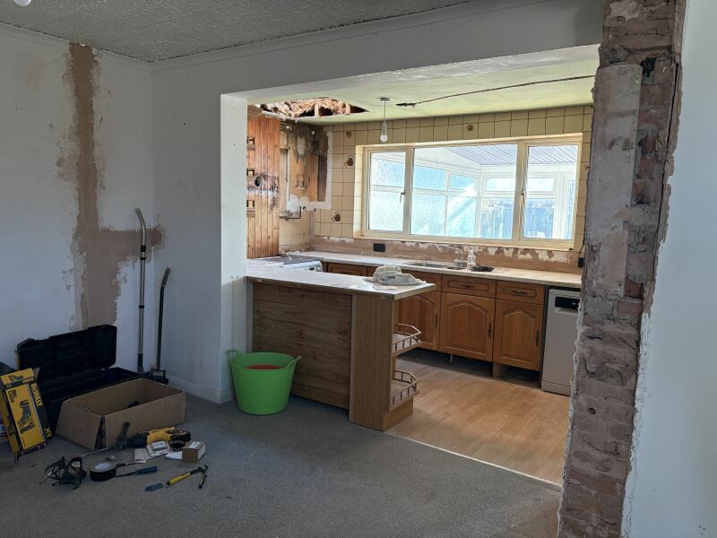 Kitchen diner very dark. How do i allow more light in?