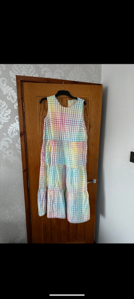 Help me find this rainbow and black check dress please