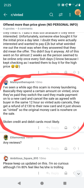 What kind of weird Vinted scam is this?