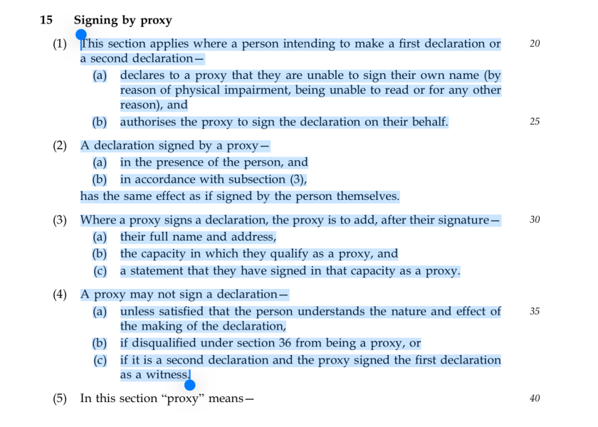 To say that if the assisted dying bill isn't passed....