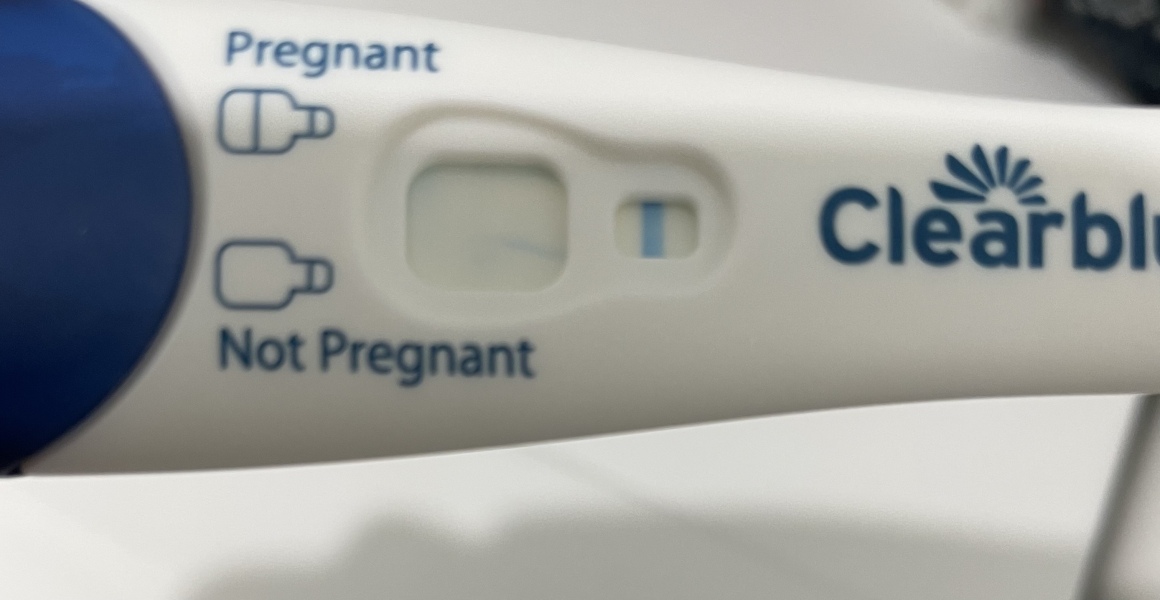 What’s going on with this pregnancy test result? Faulty?