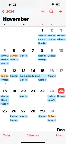 Outlook calendar grid lines disappeared