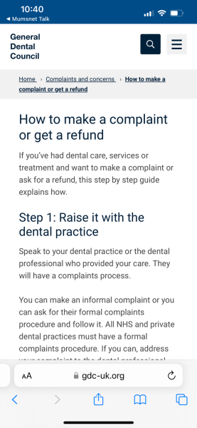 Dentist numbed wrong tooth- do I complain?