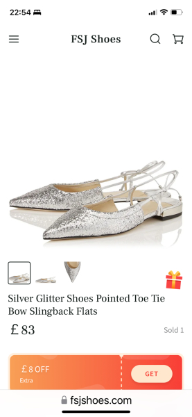 Flat shoes for Christmas party