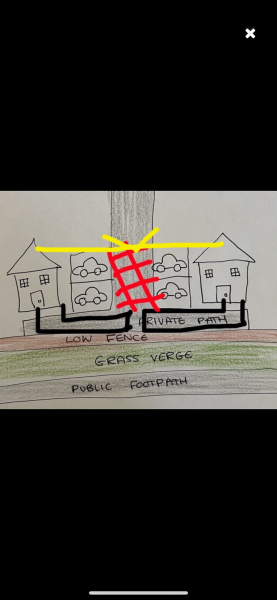 Neighbour climbs over the fence next to my house to get home.