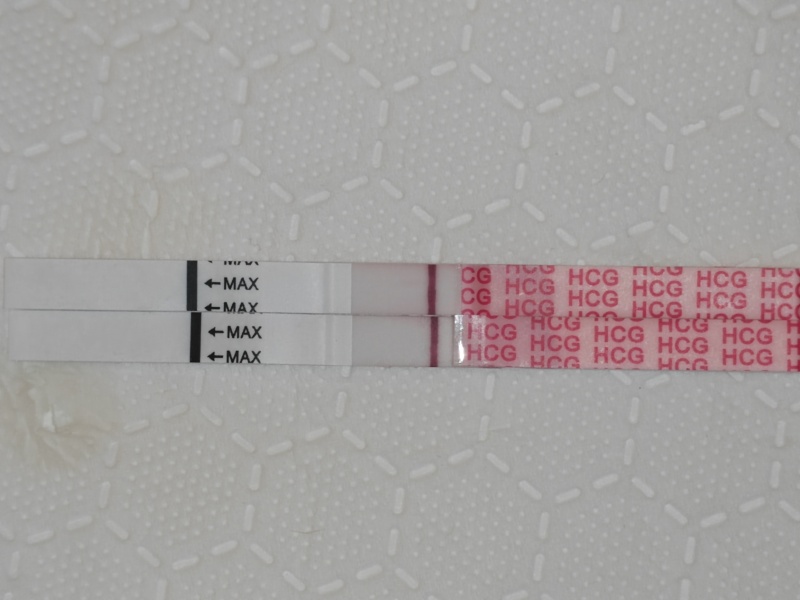 Friend thinks she may see a line... I can't and think she's wrong