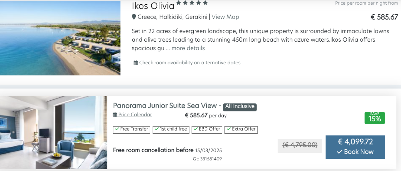 Holiday next Easter with kids - maybe Ikos or Sani