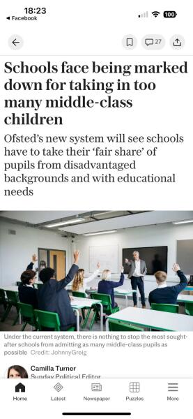To ask if anyone is clued up on the challenge this week to VAT on school fees?