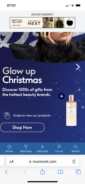 Huge adverts making site unusable