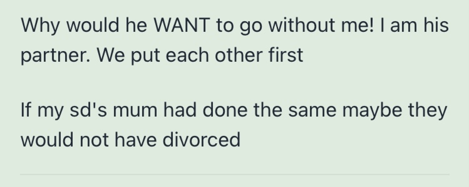 Not invited to stepdaughter's wedding